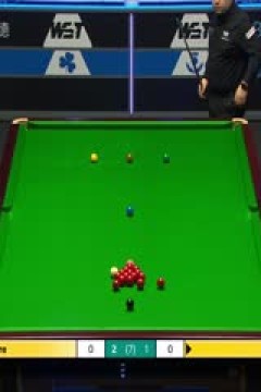 斯诺克威尔士公开赛16进8林杉峰2-4斯蒂芬·马奎尔20250214